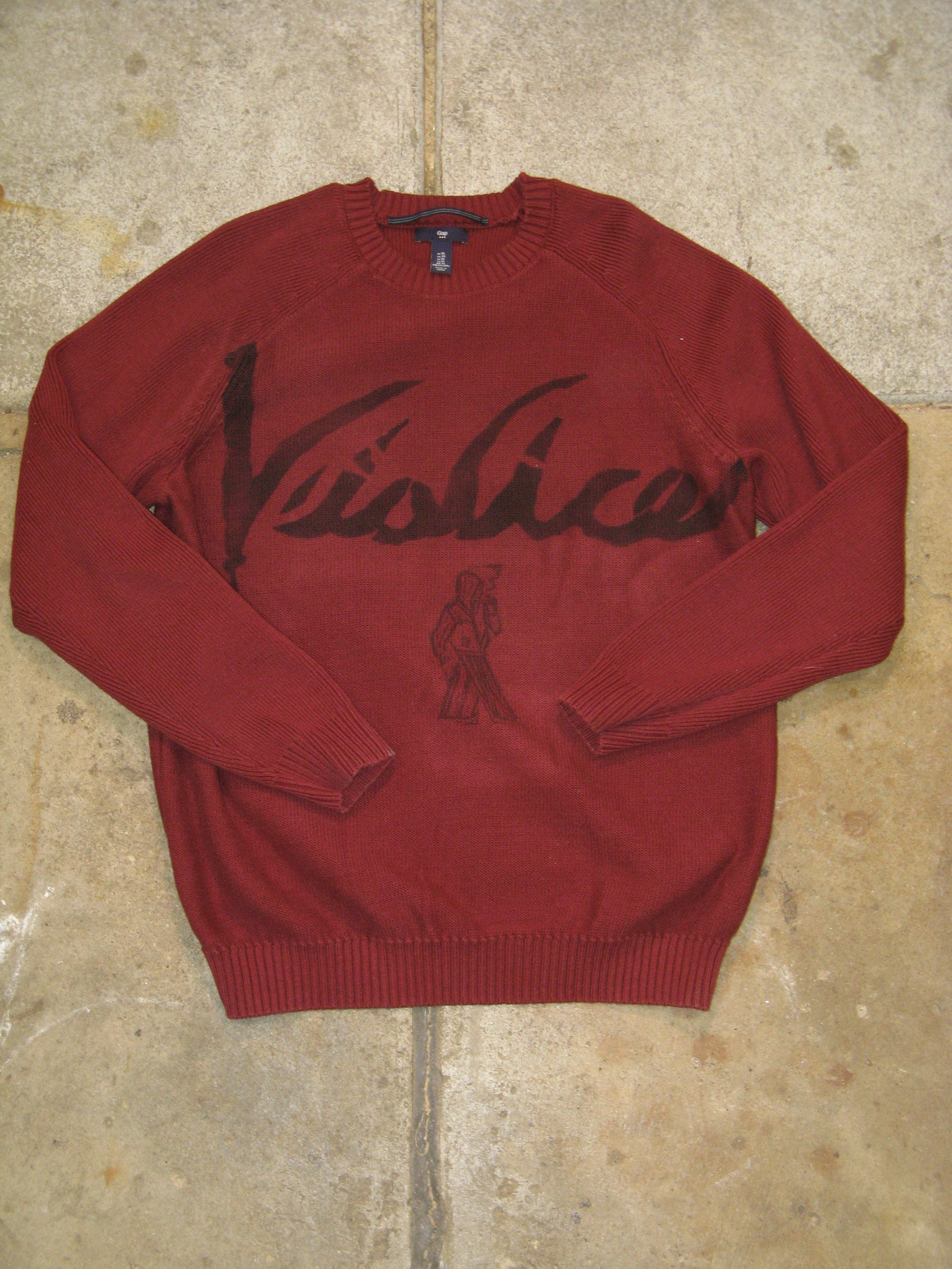 Vialice Red Raglan-Sleeve Sweater