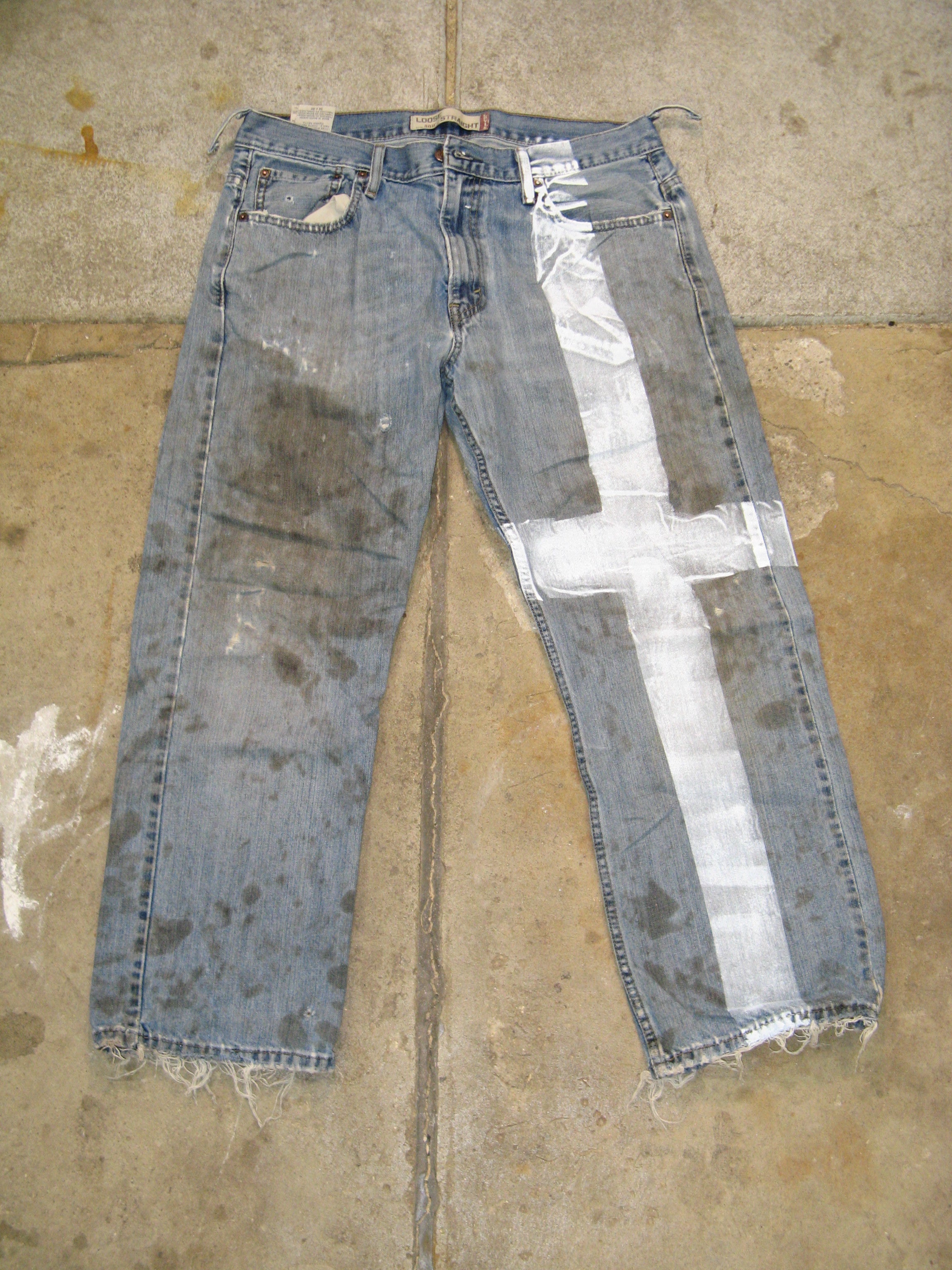 Vialice Thrashed Cross Jeans