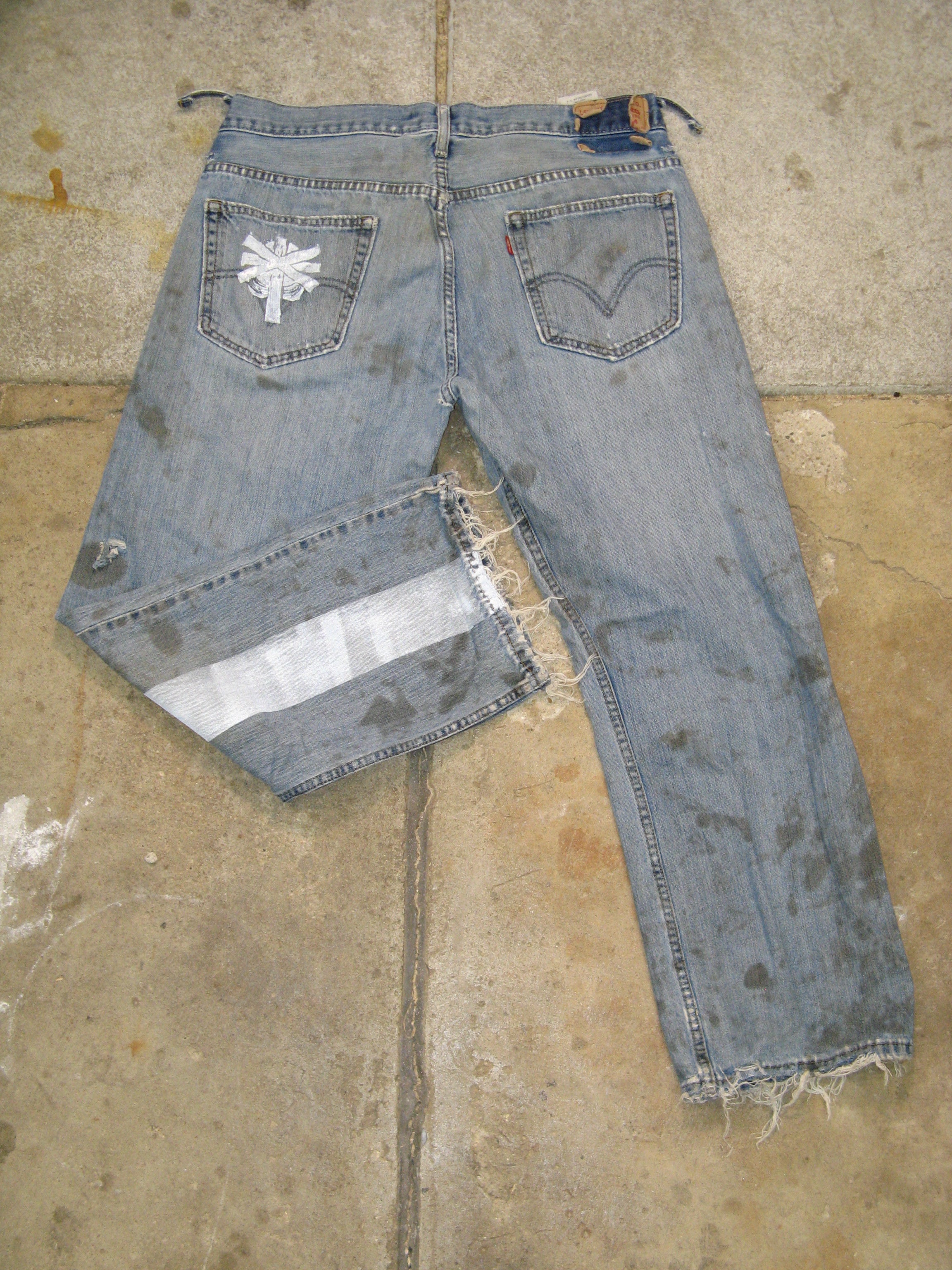 Vialice Thrashed Cross Jeans