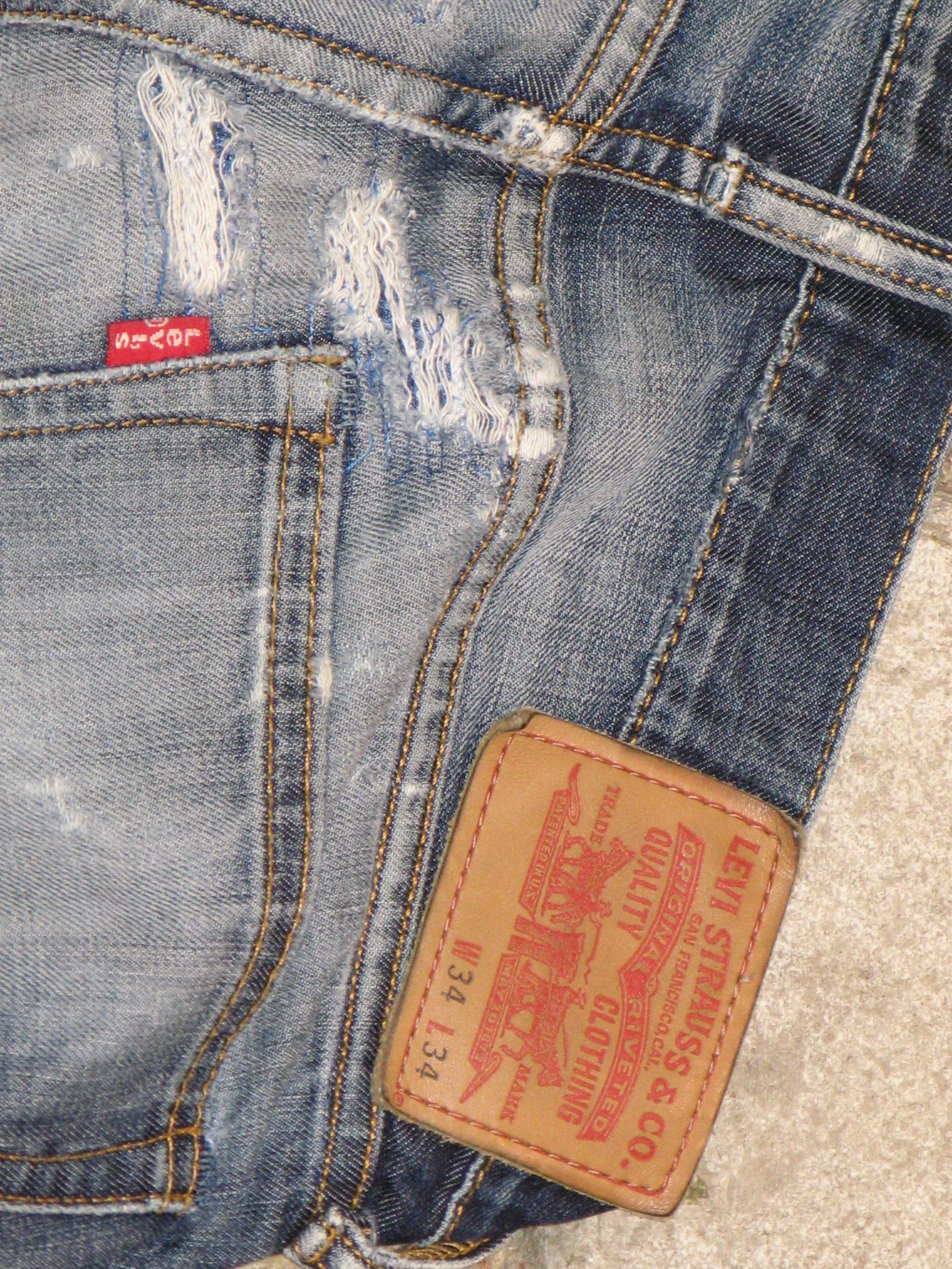 Vialice Sashiko Cross Jeans