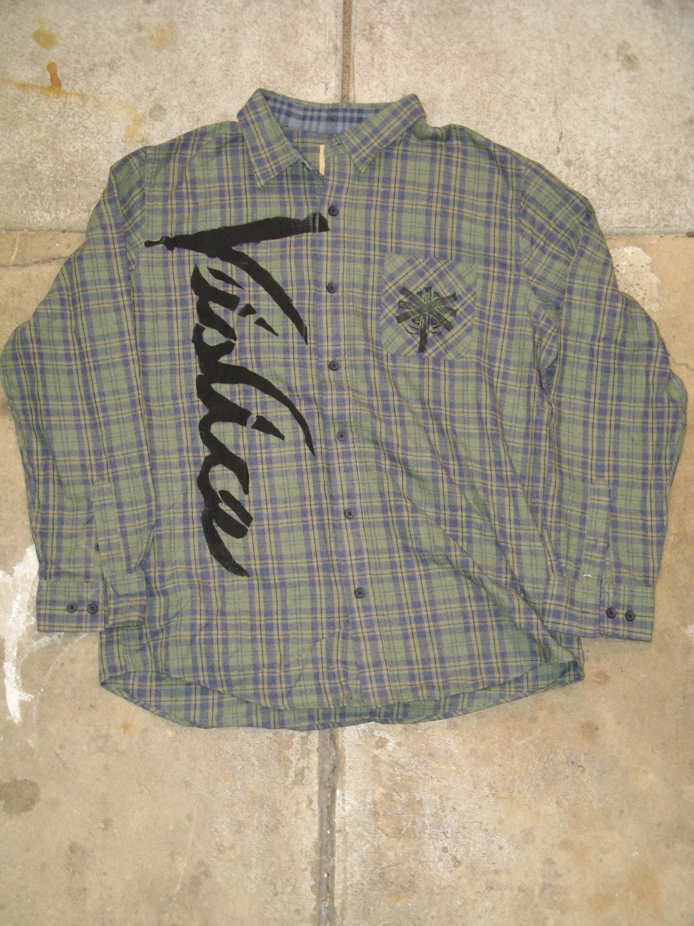 Vialice Green Flannel Shirt