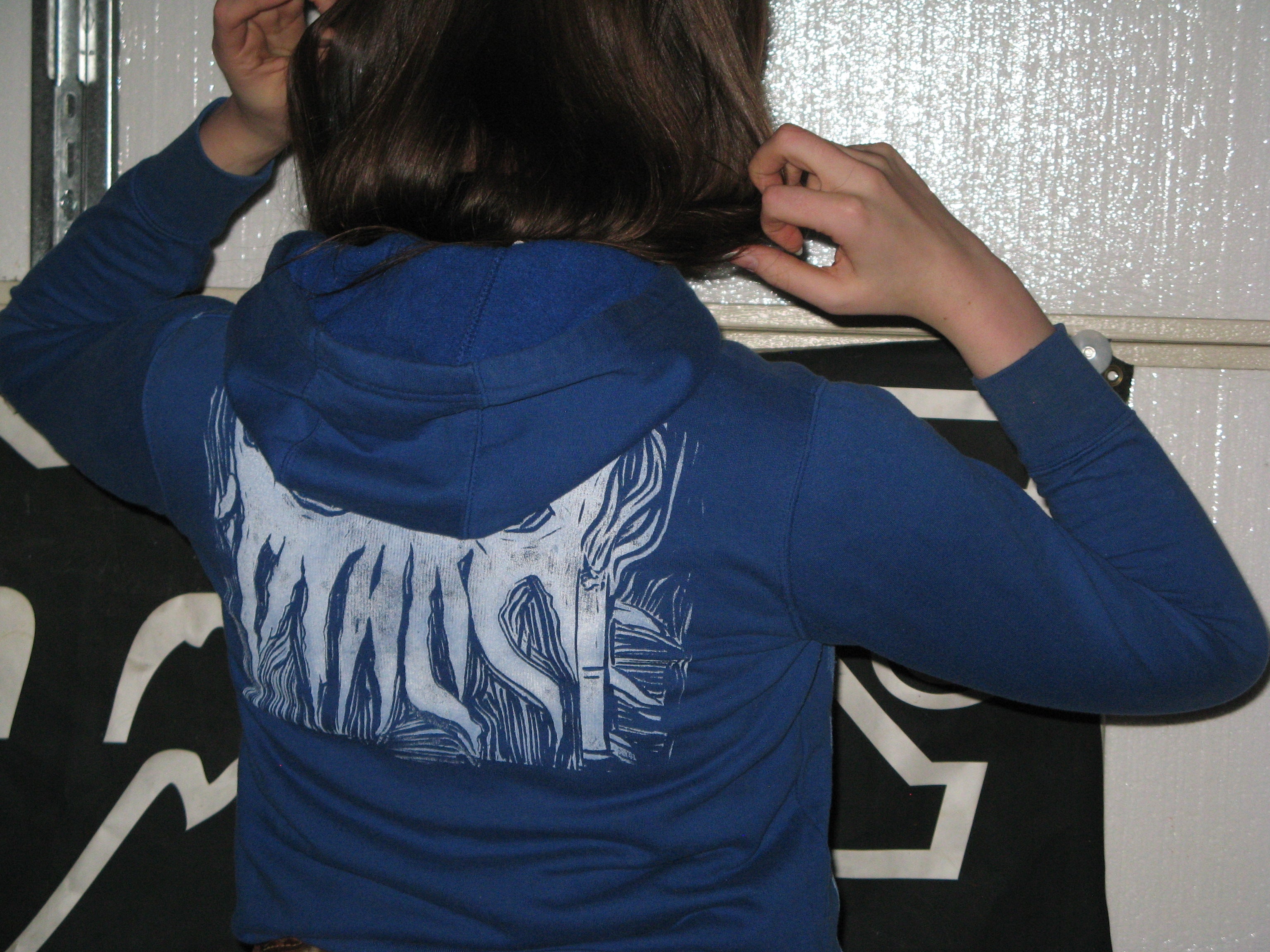 Vialice Blue Sports Hoodie