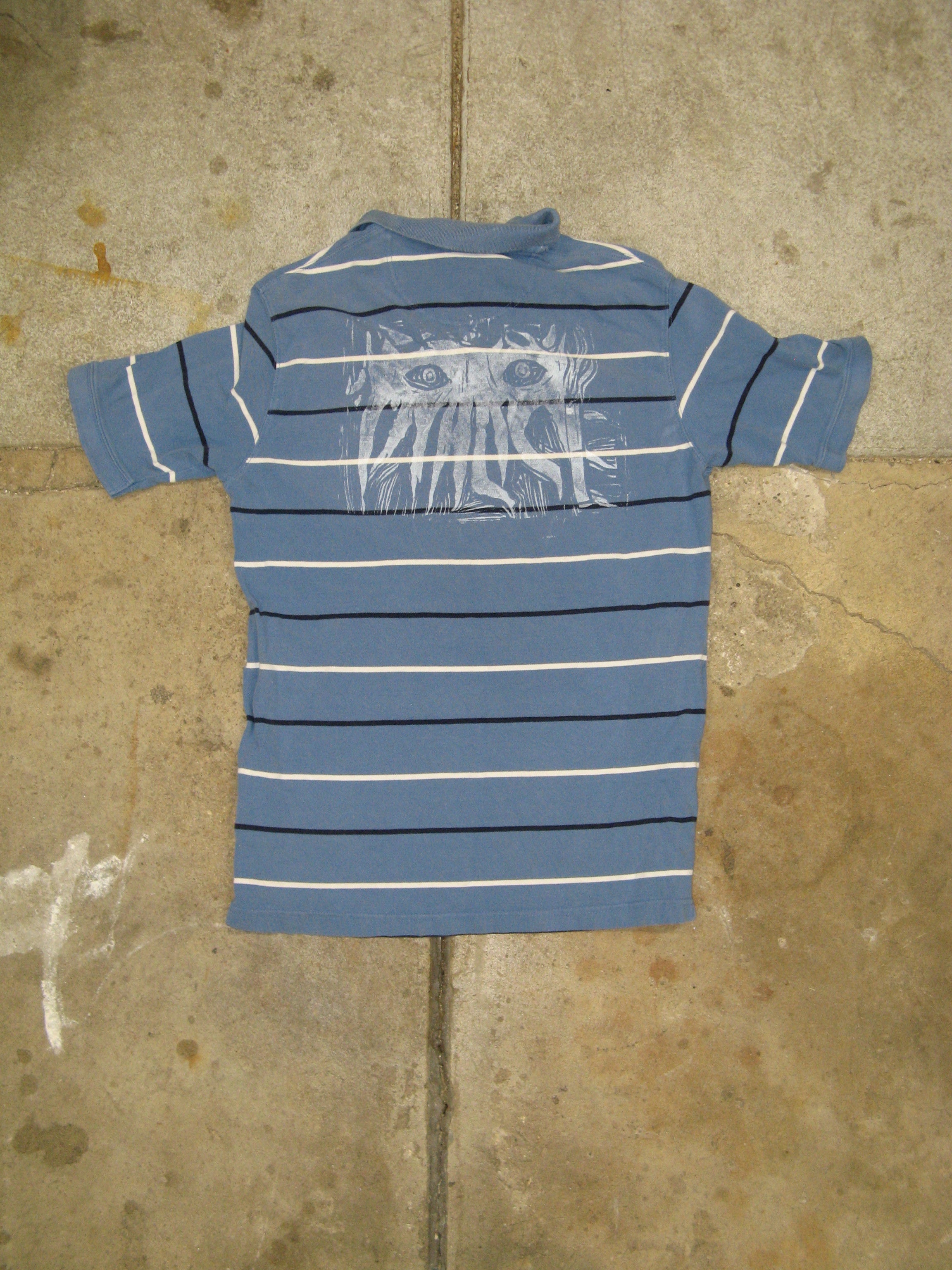 Vialice Blue Striped Polo