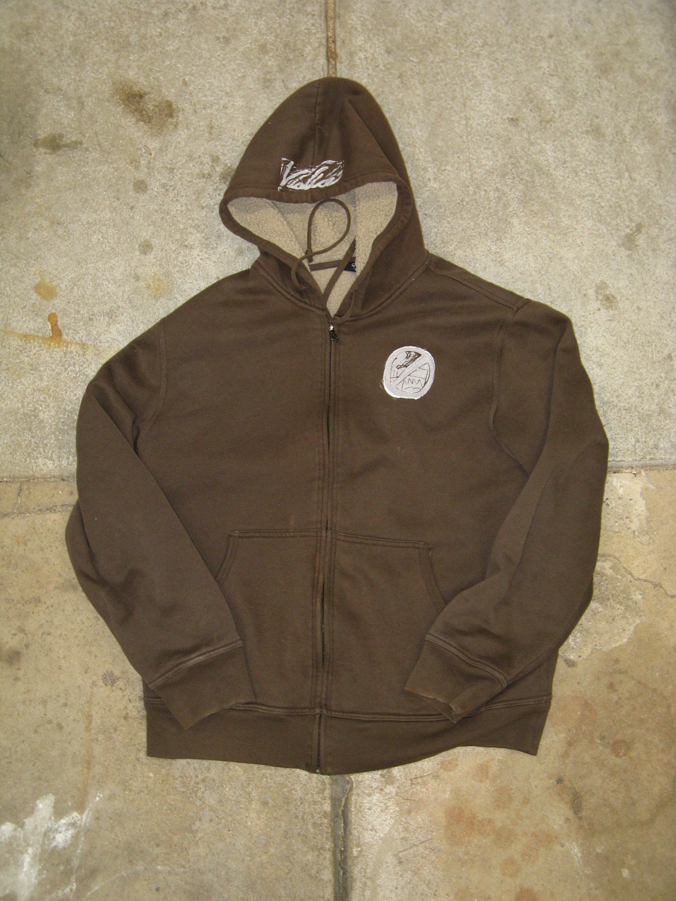Vialice Lined Brown Hoodie