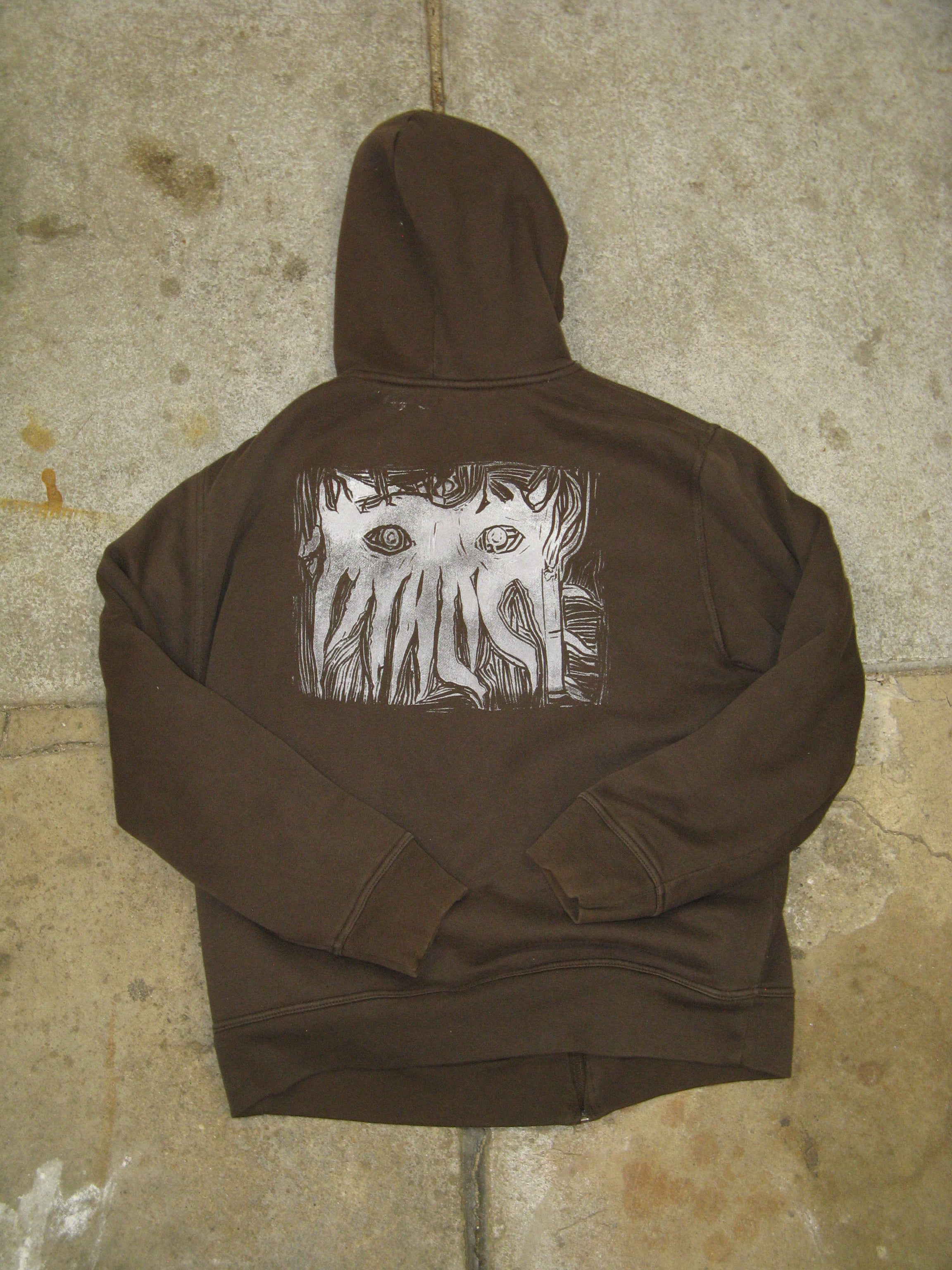 Vialice Lined Brown Hoodie