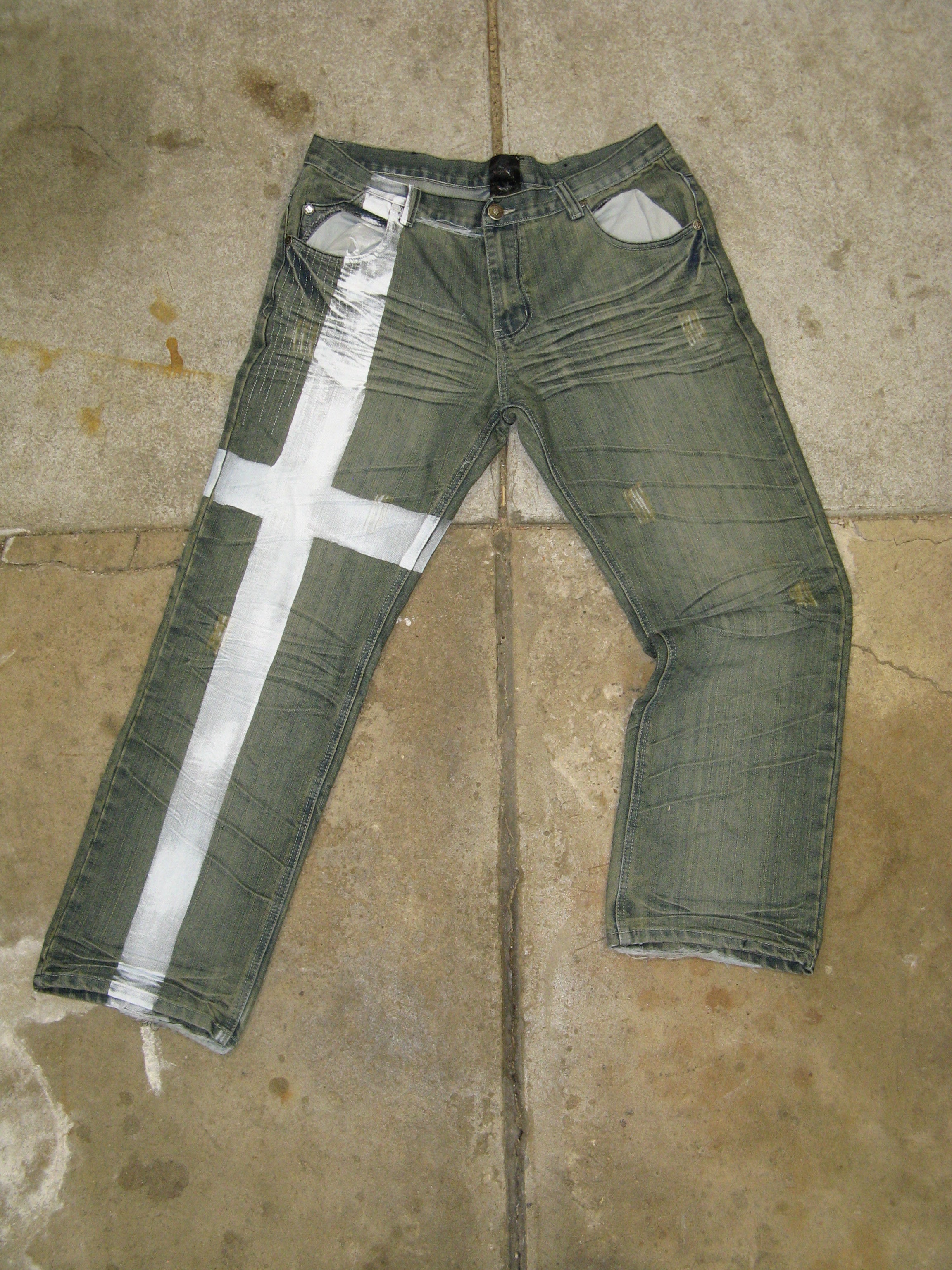 Vialice Studded Cross Jeans